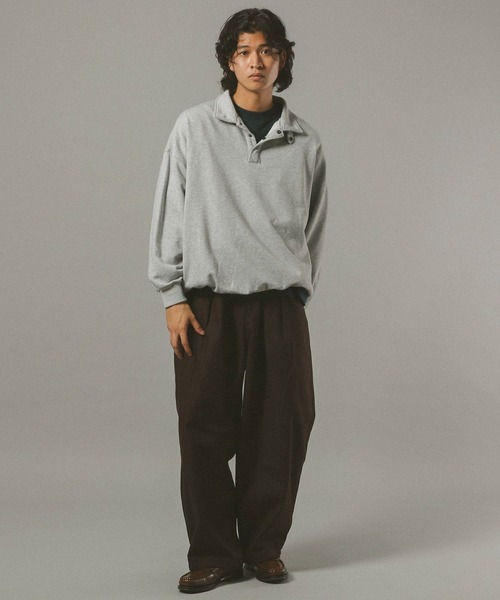 RAGEBLUE(レイジブルー)の「コンバーチブルポロスウェット(スウェット・メンズ・グレー/ブラック・MEDIUM/LARGE)」の15枚目の写真