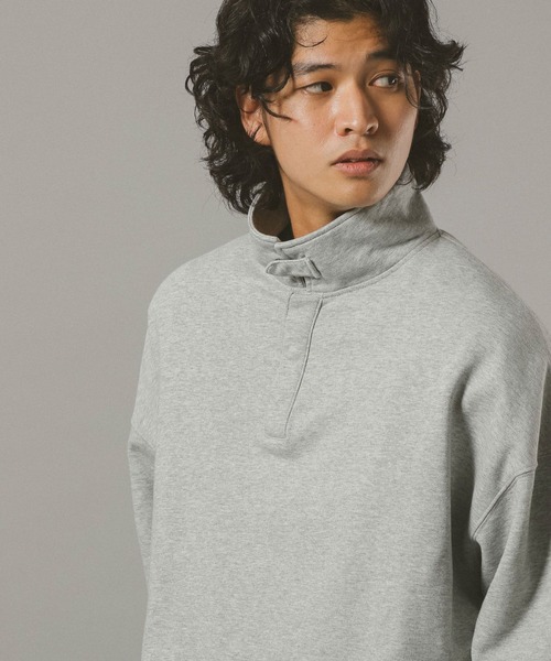 RAGEBLUE(レイジブルー)の「コンバーチブルポロスウェット(スウェット・メンズ・グレー/ブラック・MEDIUM/LARGE)」の11枚目の写真