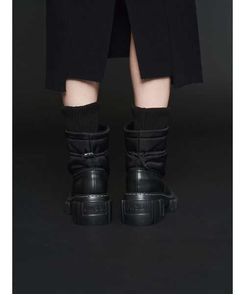 UN3D.（アンスリード）の「UN3D. SOLE RIB DOCKING BOOTS / UN3D.ソールリブドッキングブーツ（ブーツ・レディース・ベージュ/ブラック・36/37/38）」の5枚目の写真