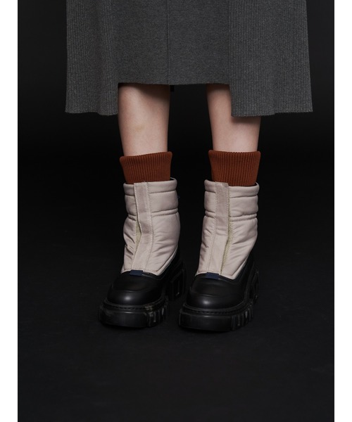 UN3D.（アンスリード）の「UN3D. SOLE RIB DOCKING BOOTS / UN3D.ソールリブドッキングブーツ（ブーツ・レディース・ベージュ/ブラック・36/37/38）」の21枚目の写真