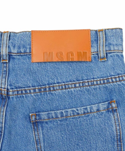 MSGM(エムエスジーエム)の「リボンディテール デニムパンツ(デニムパンツ・レディース・インディゴブルー・38/40)」の4枚目の写真