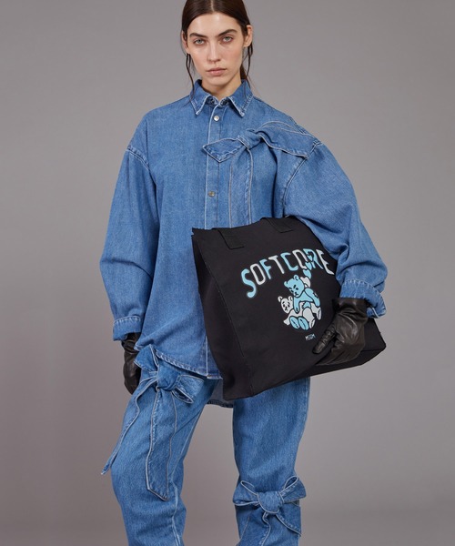 MSGM(エムエスジーエム)の「リボンディテール デニムパンツ(デニムパンツ・レディース・インディゴブルー・38/40)」の5枚目の写真