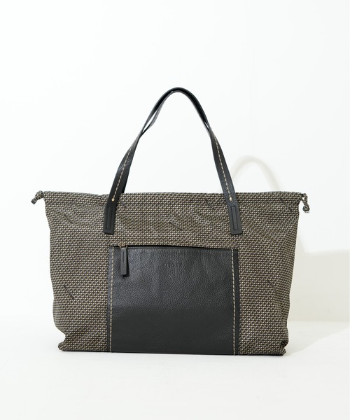SAC'S BARJean（サックスバージーン）の「【VISONA/ヴィソナ】 HAND BAG L（ハンドバッグ・レディース・ベージュ系その他/ブラック・FREE）」の9枚目の写真