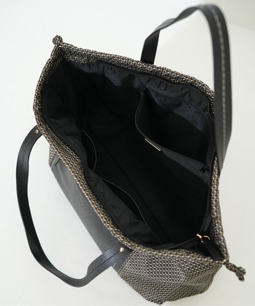 SAC'S BARJean（サックスバージーン）の「【VISONA/ヴィソナ】 HAND BAG L（ハンドバッグ・レディース・ベージュ系その他/ブラック・FREE）」の5枚目の写真