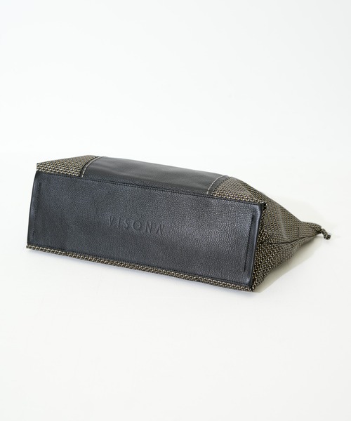 SAC'S BARJean（サックスバージーン）の「【VISONA/ヴィソナ】 HAND BAG L（ハンドバッグ・レディース・ベージュ系その他/ブラック・FREE）」の6枚目の写真