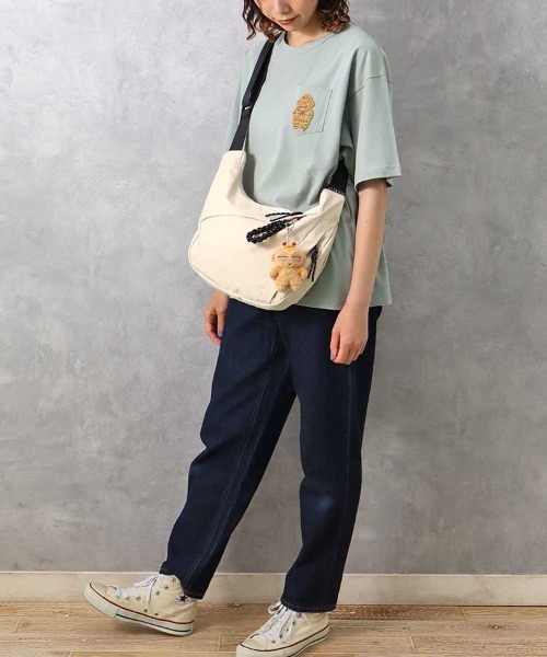 Bleu Bleuet（ブルーブルーエ）の「土偶ポケット付Tシャツ（Tシャツ/カットソー・レディース・グリーン/ホワイト・FREE）」の12枚目の写真