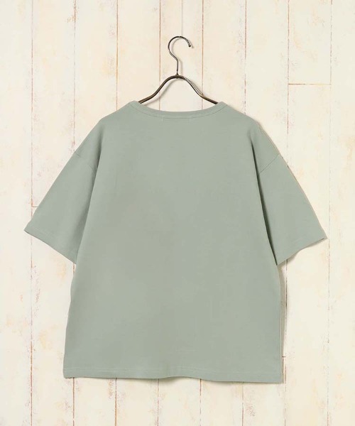 Bleu Bleuet（ブルーブルーエ）の「土偶ポケット付Tシャツ（Tシャツ/カットソー・レディース・グリーン/ホワイト・FREE）」の15枚目の写真