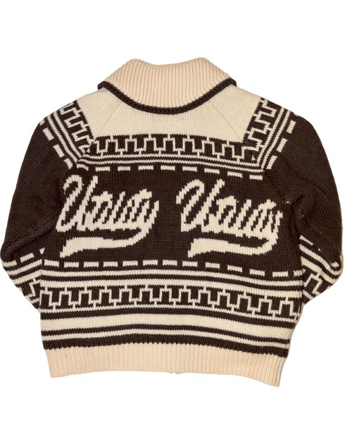 EFFECTEN(エフェクテン)の「【EFFECTEN】Utility cowichan sweater(ニット/セーター・メンズ・クリーム/ブラウン・FREE)」の5枚目の写真