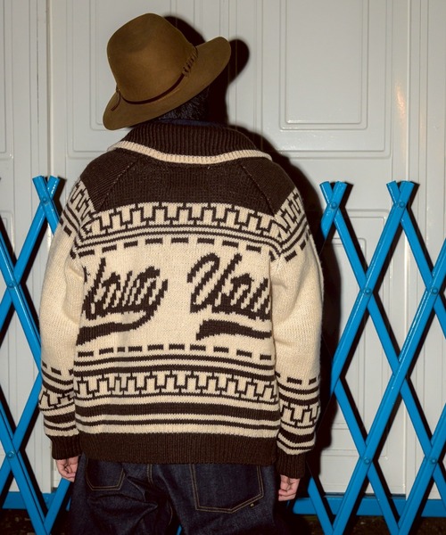EFFECTEN(エフェクテン)の「【EFFECTEN】Utility cowichan sweater(ニット/セーター・メンズ・クリーム/ブラウン・FREE)」の8枚目の写真