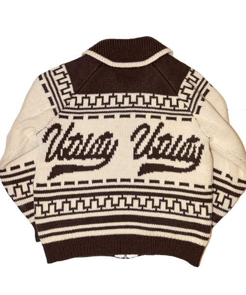 EFFECTEN(エフェクテン)の「【EFFECTEN】Utility cowichan sweater(ニット/セーター・メンズ・クリーム/ブラウン・FREE)」の9枚目の写真