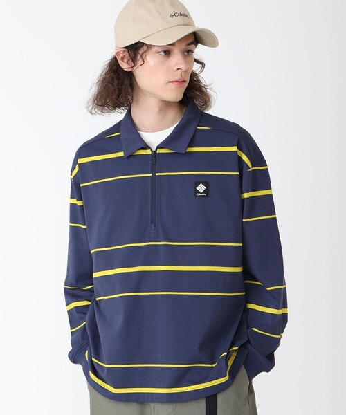 Columbia(コロンビア)の「Columbia/メンズ キャロリーナアベニュー ハーフジップポロ ポロシャツ 速乾 UVカット/コロンビア(ポロシャツ・メンズ・グリーン/ネイビー/ホワイト/ブラック・XL/L/S/M)」の4枚目の写真