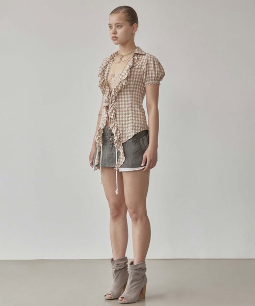 SCULPTOR（スカルプター）の「Cottage Open Blouse（シャツ/ブラウス・レディース・アイボリー・LARGE/MEDIUM/SMALL/X-SMALL）」の5枚目の写真