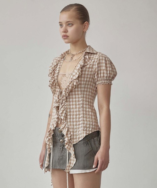 SCULPTOR（スカルプター）の「Cottage Open Blouse（シャツ/ブラウス・レディース・アイボリー・LARGE/MEDIUM/SMALL/X-SMALL）」の8枚目の写真