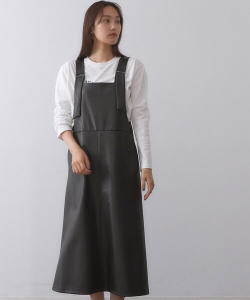 美品⁂センソユニコ⁂ロングワンピース　ジャンスカ　タック　フレア　オールシーズン ジャンパースカート | Sensounico ONLINE STORE