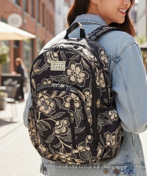 BILLABONG(ビラボン)の「【BILLABONG/ビラボン】24AW ROADIE/バックパック・リュックサック(バックパック/リュック・レディース・ブラック×ピンク/イエロー/ブラック/ブラック×イエロー/ブラック×ホワイト・FREE)」の2枚目の写真