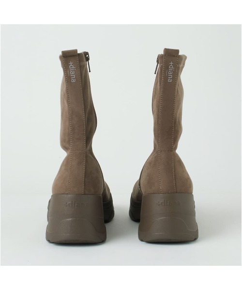 軽量】厚底ストレッチショートブーツ（ブーツ）｜+diana（プラス