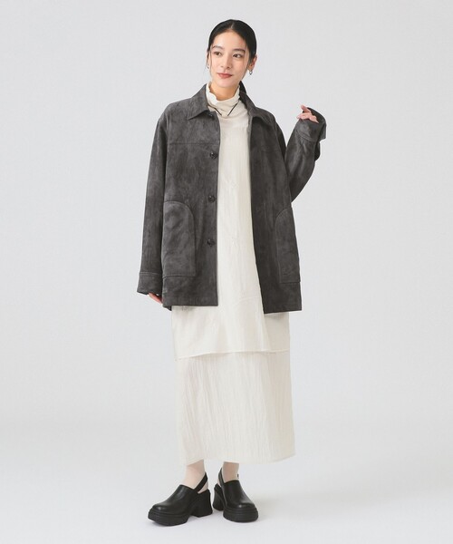 フェイク スエード ハーフ コート（その他アウター）｜Ray BEAMS（レイ