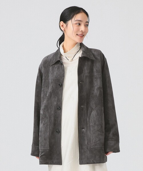 ビームス ツイード ジップ コート レイビームス] コート ツイードZIP