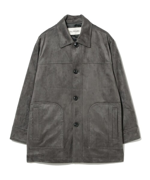 【完売】Ray BEAMS　スエードジャケット セール】フェイク スエード ハーフ コート（その他アウター）｜Ray