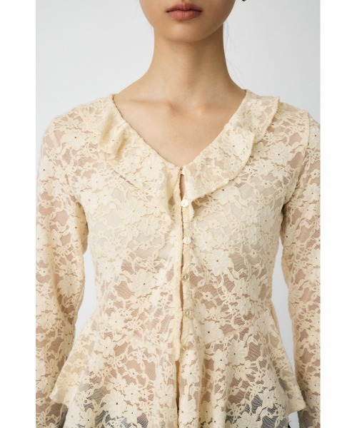 MOUSSYブラウス LACE CAMI FRILL LACE ブラウス（シャツ/ブラウス）｜MOUSSY（マウジー）の