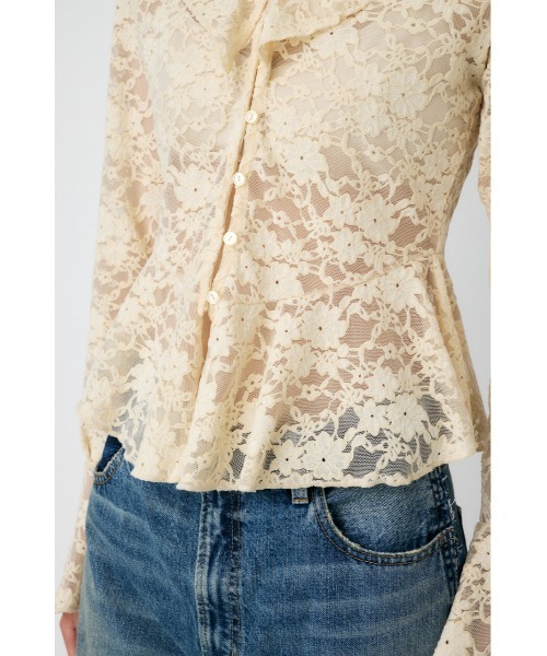 MOUSSY（マウジー）の「FRILL LACE ブラウス（シャツ/ブラウス