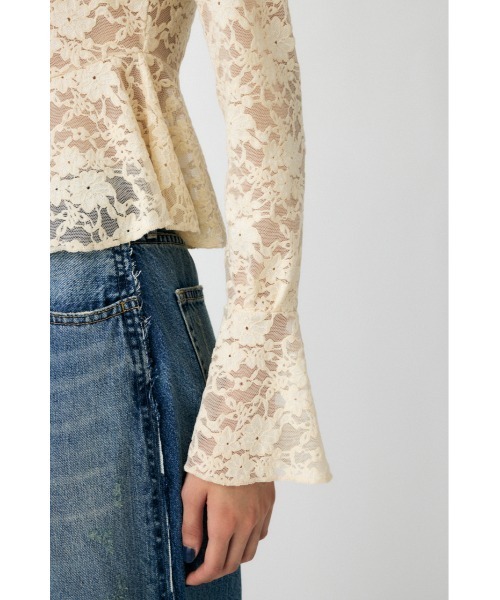 MOUSSY（マウジー）の「FRILL LACE ブラウス（シャツ/ブラウス）」 - WEAR