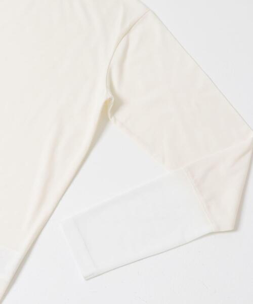 ITEMS URBANRESEARCH（アイテムズ アーバンリサーチ）の「ソデチュールロングスリーブカットソー（Tシャツ/カットソー・レディース・オフホワイト/ブラウン/ホワイト系その他・FREE）」の12枚目の写真