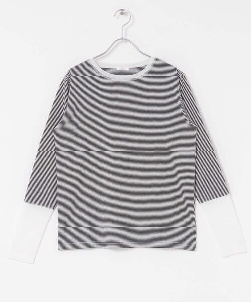 ITEMS URBANRESEARCH（アイテムズ アーバンリサーチ）の「ソデチュールロングスリーブカットソー（Tシャツ/カットソー・レディース・オフホワイト/ブラウン/ホワイト系その他・FREE）」の17枚目の写真