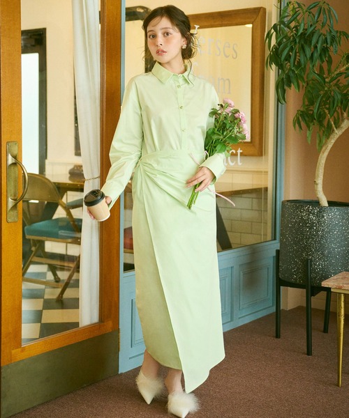 ルフィル　グリーン　ワンピース　サイズF ルフィル グリーン ワンピース サイズF ルフィル グリーン ワンピース