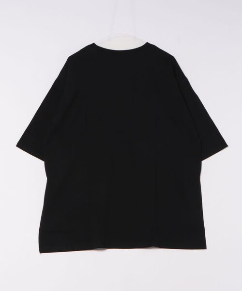 ScoLar（スカラー）の「ScoLar(スカラー) ロゴバッヂトリックアート柄Tシャツ（Tシャツ/カットソー・レディース・ブラック/ブルー・MEDIUM）」の15枚目の写真