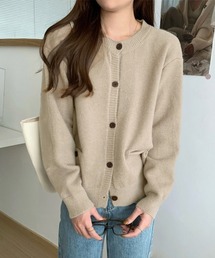 ニットカーディガン ポケット付き 秋冬服