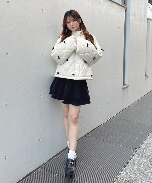 リボンまみれダウン（ダウンジャケット/コート）｜one way（ワンウェイ