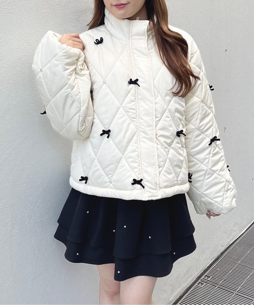 リボンまみれダウン（ダウンジャケット/コート）｜one way（ワンウェイ