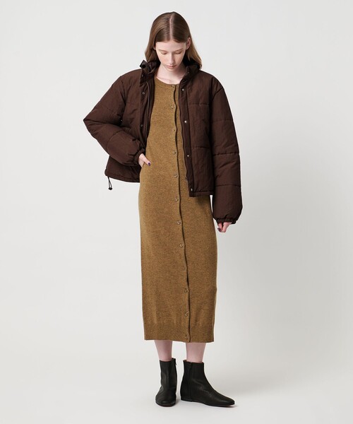 Steven Alan＞コットン ナイロン パデッド ショート ブルゾン