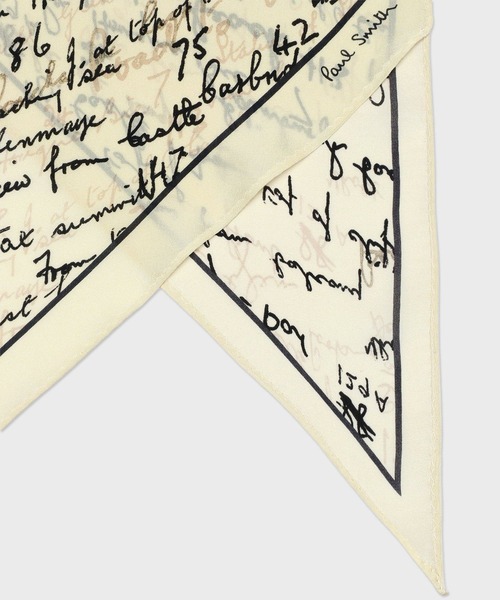 Paul Smith（ポールスミス）の「“Slide Notes” スカーフ【250401 SCPS】（ストール/ショール・メンズ・ネイビー/キナリ・FREE）」の7枚目の写真
