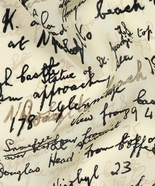 Paul Smith（ポールスミス）の「“Slide Notes” スカーフ【250401 SCPS】（ストール/ショール・メンズ・ネイビー/キナリ・FREE）」の9枚目の写真