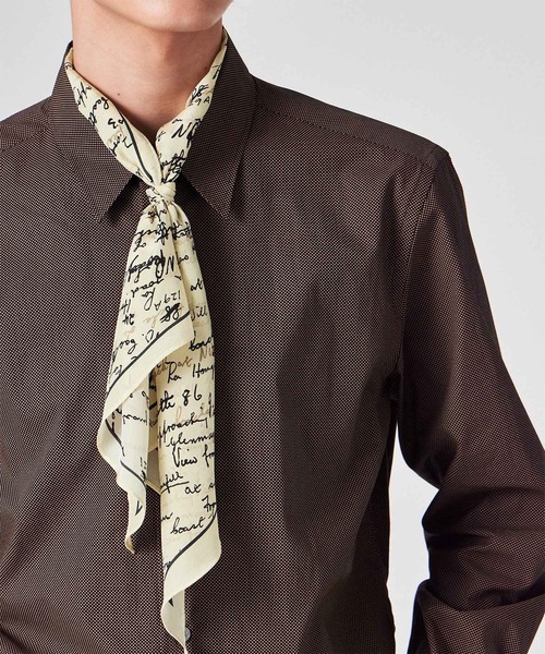 Paul Smith（ポールスミス）の「“Slide Notes” スカーフ【250401 SCPS】（ストール/ショール・メンズ・ネイビー/キナリ・FREE）」の6枚目の写真