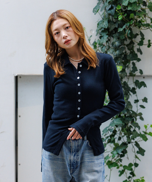 MILLER（ミラー）の「【Robert P.Miller / ロバートピーミラー】パネルリブカーディガン/ボーダー/カーディガン【WEB限定】（カーディガン/ボレロ・レディース・チャコールグレー/ブラック/グレー・フリー）」の20枚目の写真