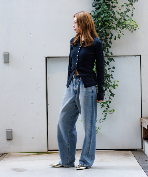 MILLER（ミラー）の「【Robert P.Miller / ロバートピーミラー】パネルリブカーディガン/ボーダー/カーディガン【WEB限定】（カーディガン/ボレロ・レディース・チャコールグレー/ブラック/グレー・フリー）」の17枚目の写真