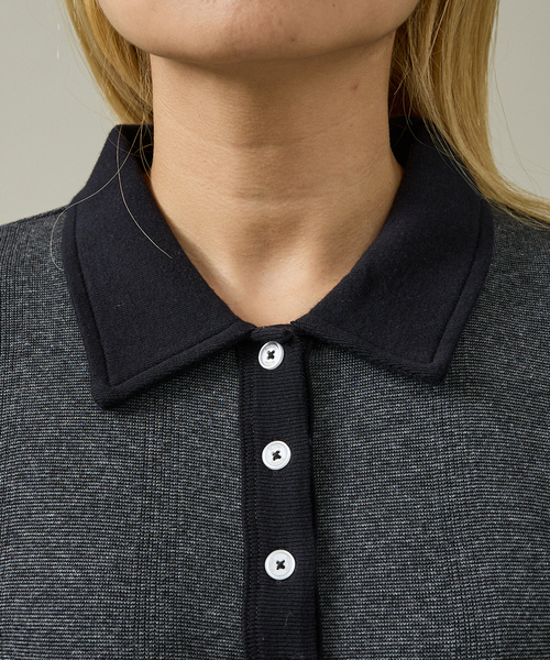 MILLER（ミラー）の「【Robert P.Miller / ロバートピーミラー】パネルリブカーディガン/ボーダー/カーディガン【WEB限定】（カーディガン/ボレロ・レディース・チャコールグレー/ブラック/グレー・フリー）」の6枚目の写真