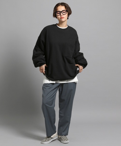 GEORGE'S（ジョージズ）の「TRツイルテーパーパンツ（スラックス・メンズ・ブラック/ベージュ・MEDIUM/LARGE）」の4枚目の写真