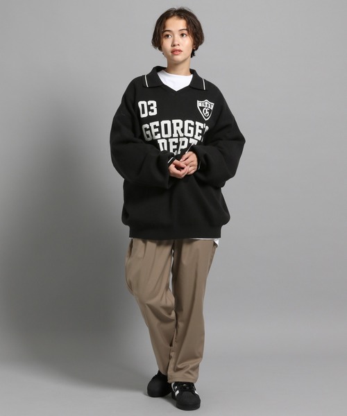 GEORGE'S（ジョージズ）の「TRツイルテーパーパンツ（スラックス・メンズ・ブラック/ベージュ・MEDIUM/LARGE）」の13枚目の写真