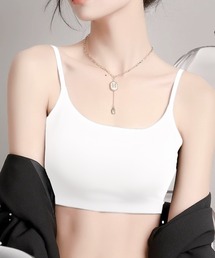 MAISON SELECT（メゾンセレクト）の「9D18 【背中見せ】2way シームレス バックレスブラ カップ付 ハーフブラトップ インナー（ブラジャー）」