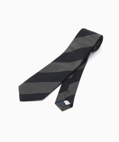 EDIFICE(エディフィス)の「AX ワイドストライプタイ(ネクタイ・メンズ・ベージュ/チャコールグレー・FREE)」の3枚目の写真