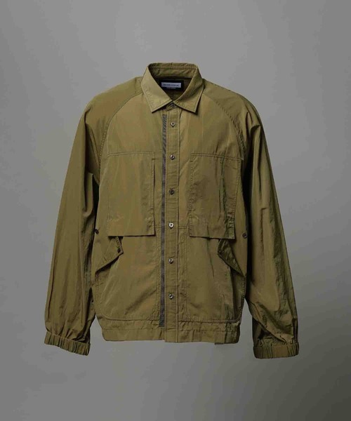 MAISON SPECIAL（メゾンスペシャル）の「《UNISEX》Prime-Over Raglan Sleeve Pocket Shirts Blouson/プライムオーバーラグランスリーブポケットシャツブルゾン【MAISON SPECIAL/メゾンスペシャル】■セットアップ対応■（シャツ/ブラウス・メンズ・キャメル/ネイビー/カーキ/ブラウン・0/1/2）」の8枚目の写真