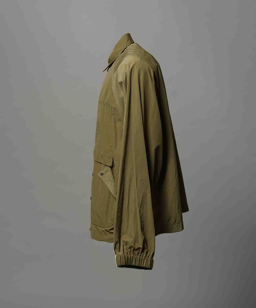 MAISON SPECIAL（メゾンスペシャル）の「《UNISEX》Prime-Over Raglan Sleeve Pocket Shirts Blouson/プライムオーバーラグランスリーブポケットシャツブルゾン【MAISON SPECIAL/メゾンスペシャル】■セットアップ対応■（シャツ/ブラウス・メンズ・キャメル/ネイビー/カーキ/ブラウン・0/1/2）」の9枚目の写真