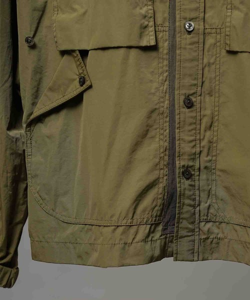 MAISON SPECIAL（メゾンスペシャル）の「《UNISEX》Prime-Over Raglan Sleeve Pocket Shirts Blouson/プライムオーバーラグランスリーブポケットシャツブルゾン【MAISON SPECIAL/メゾンスペシャル】■セットアップ対応■（シャツ/ブラウス・メンズ・キャメル/ネイビー/カーキ/ブラウン・0/1/2）」の12枚目の写真