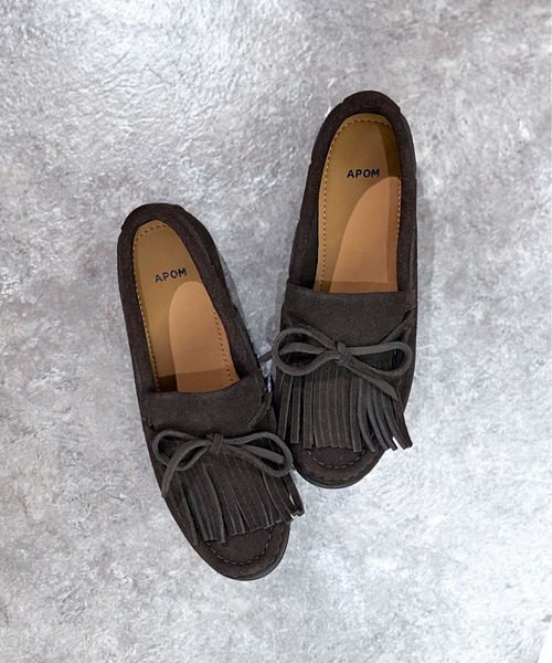 enchanted（エンチャンテッド）の「《APOM》フリンジモカシン（モカシン/デッキシューズ・レディース・ブラック/キャメル/ダークブラウン・36/37/38/39/40/41/42）」の19枚目の写真