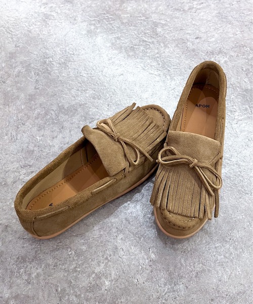 enchanted（エンチャンテッド）の「《APOM》フリンジモカシン（モカシン/デッキシューズ・レディース・ブラック/キャメル/ダークブラウン・36/37/38/39/40/41/42）」の16枚目の写真