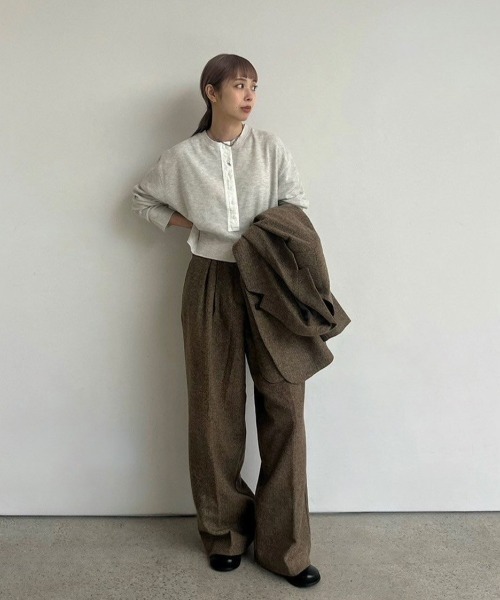 anuke Waffle Henley Tops アンヌーク ànuke online store（アンヌーク） / Waffle Henley TopsWaffle